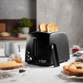 Russell Hobbs Textures 2 Slice Black Toaster