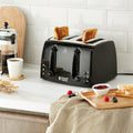 Russell Hobbs Textures 4 Slice Black Toaster