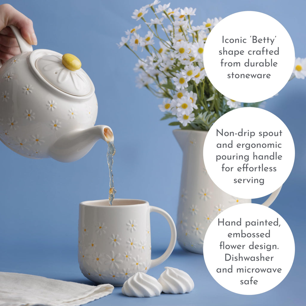P&K Daisy 6 Cup Teapot 1100ml