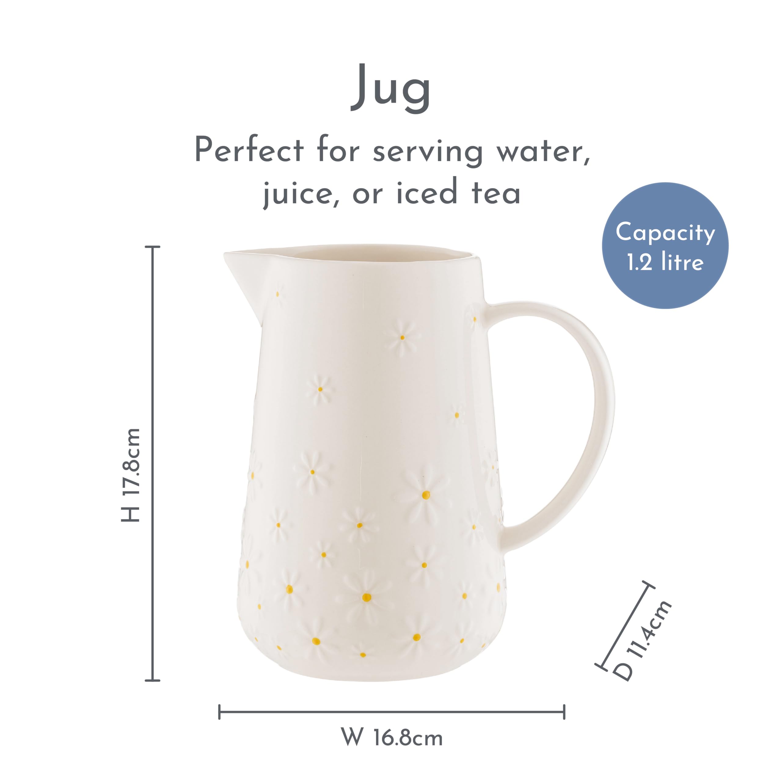 P&K Daisy Collection 1.2L Jug