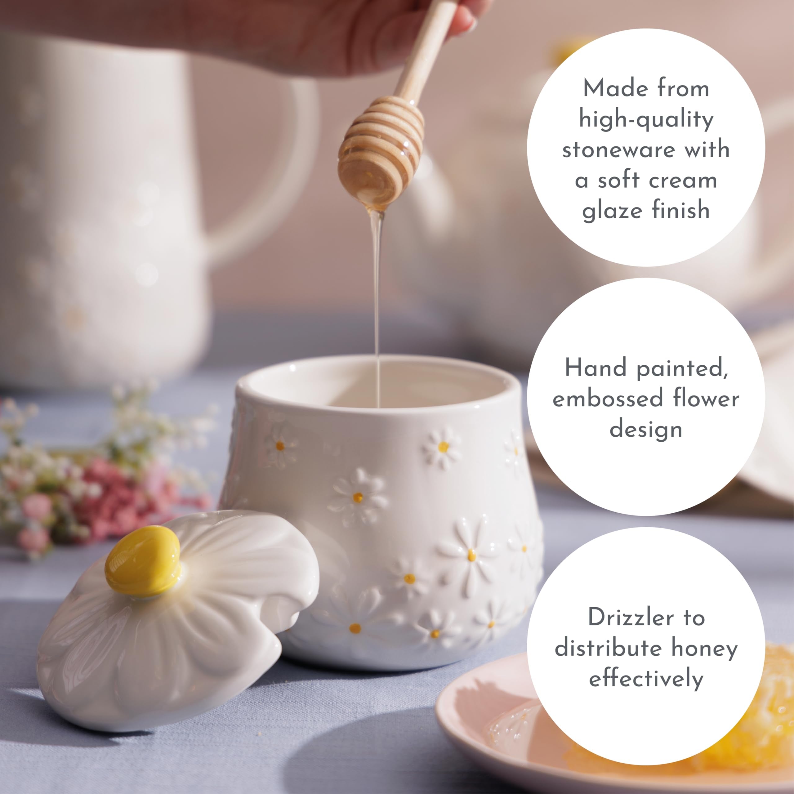 P&K Daisy ‘Hey Honey’ Pot & Drizzler