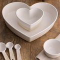 Rustic Charm 14cm Stoneware Heart Baker