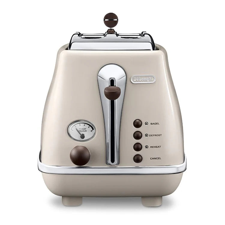 DeLonghi Icona Vintage Roma Cream Toaster