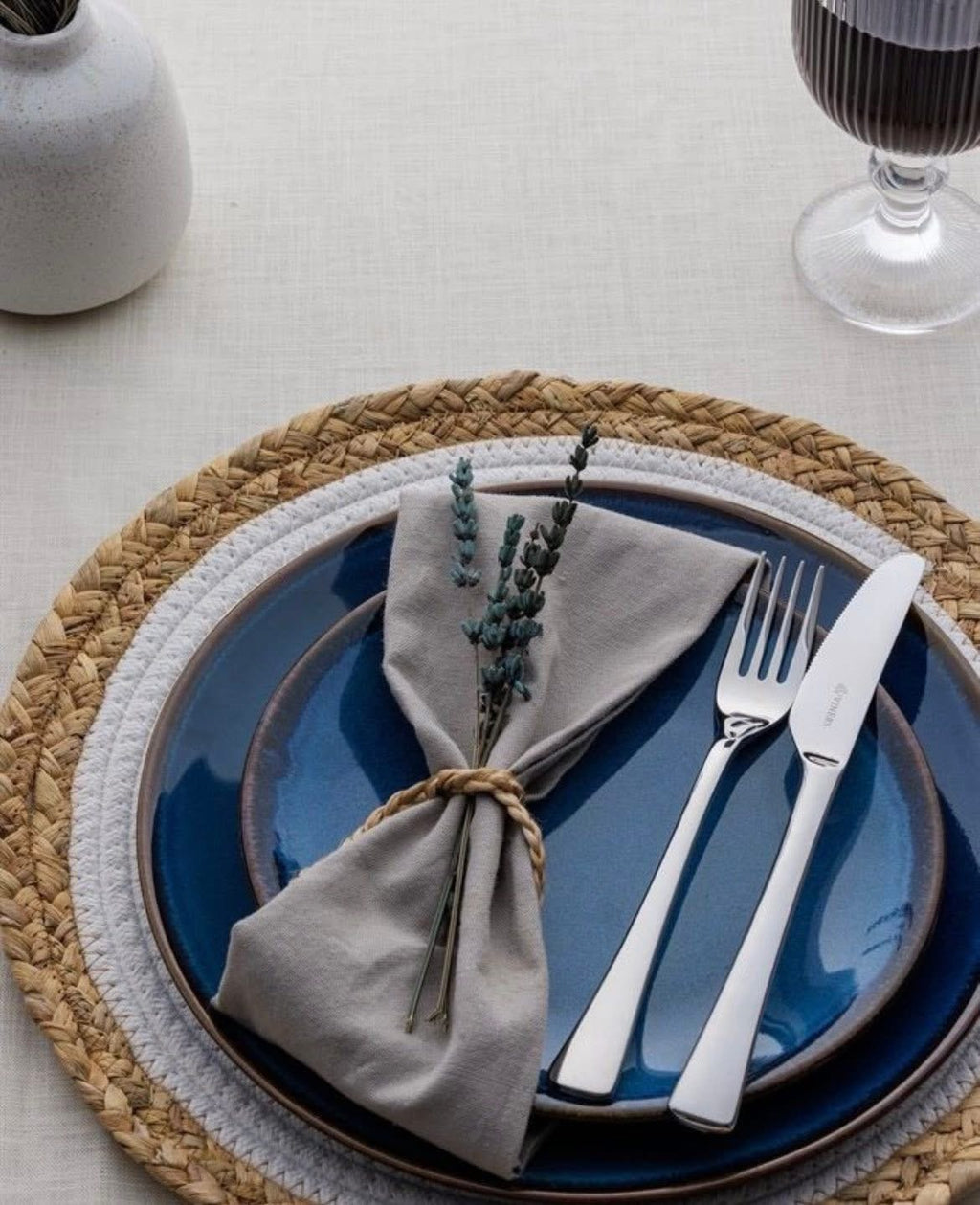Mason Cash Reactive Blue 12 Pc Dinner Set