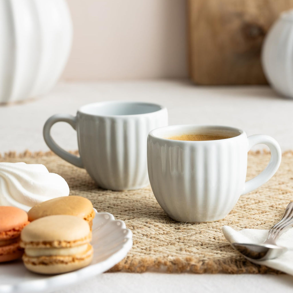 P&K Luxe Stoneware Espresso 2pc Mugs