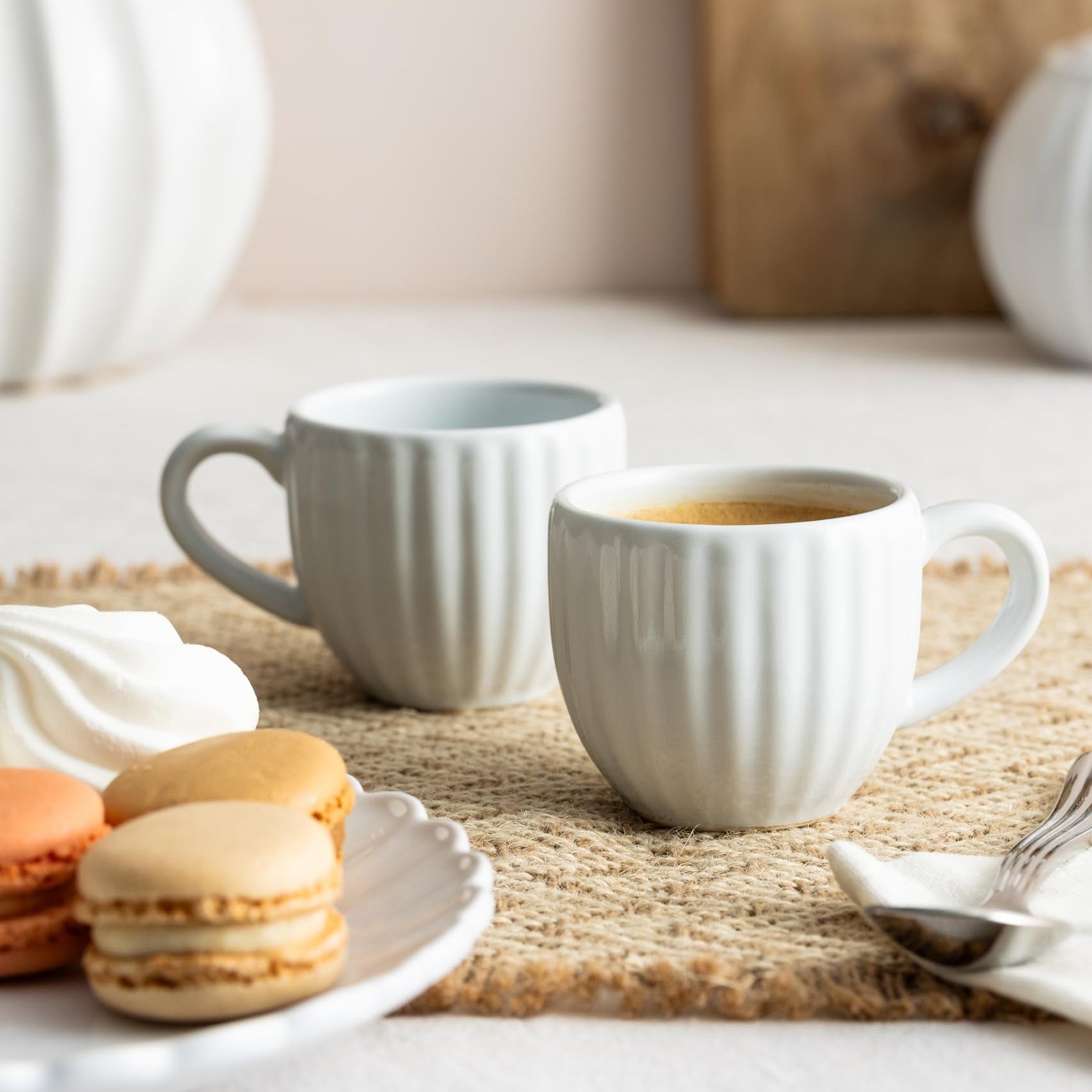 P&K Luxe Stoneware Espresso 2pc Mugs