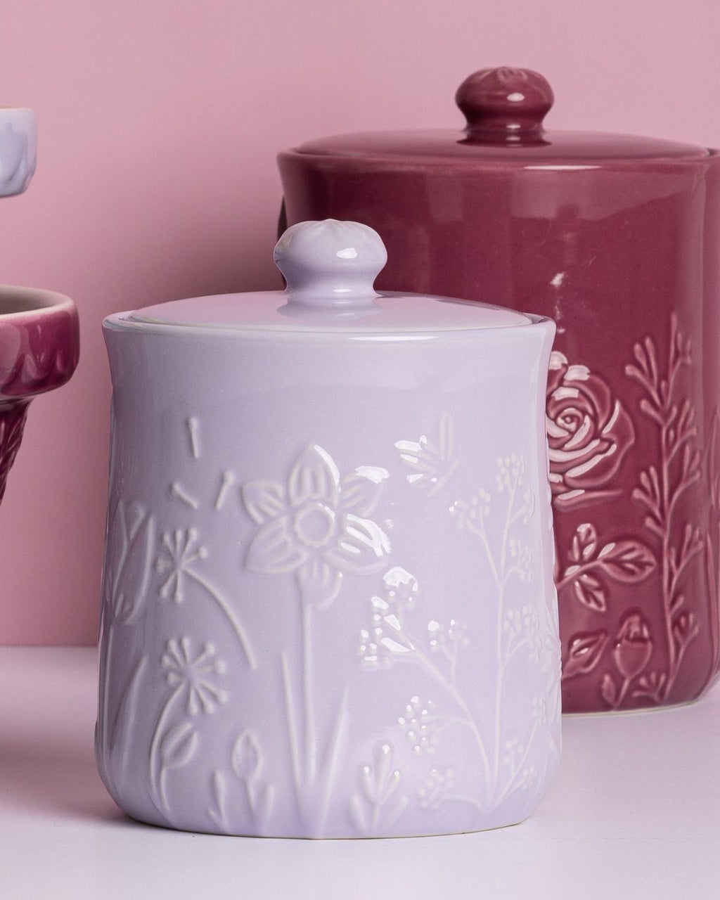Mason Cash In the Meadow Lilac 800ml Airtight Storage Jar