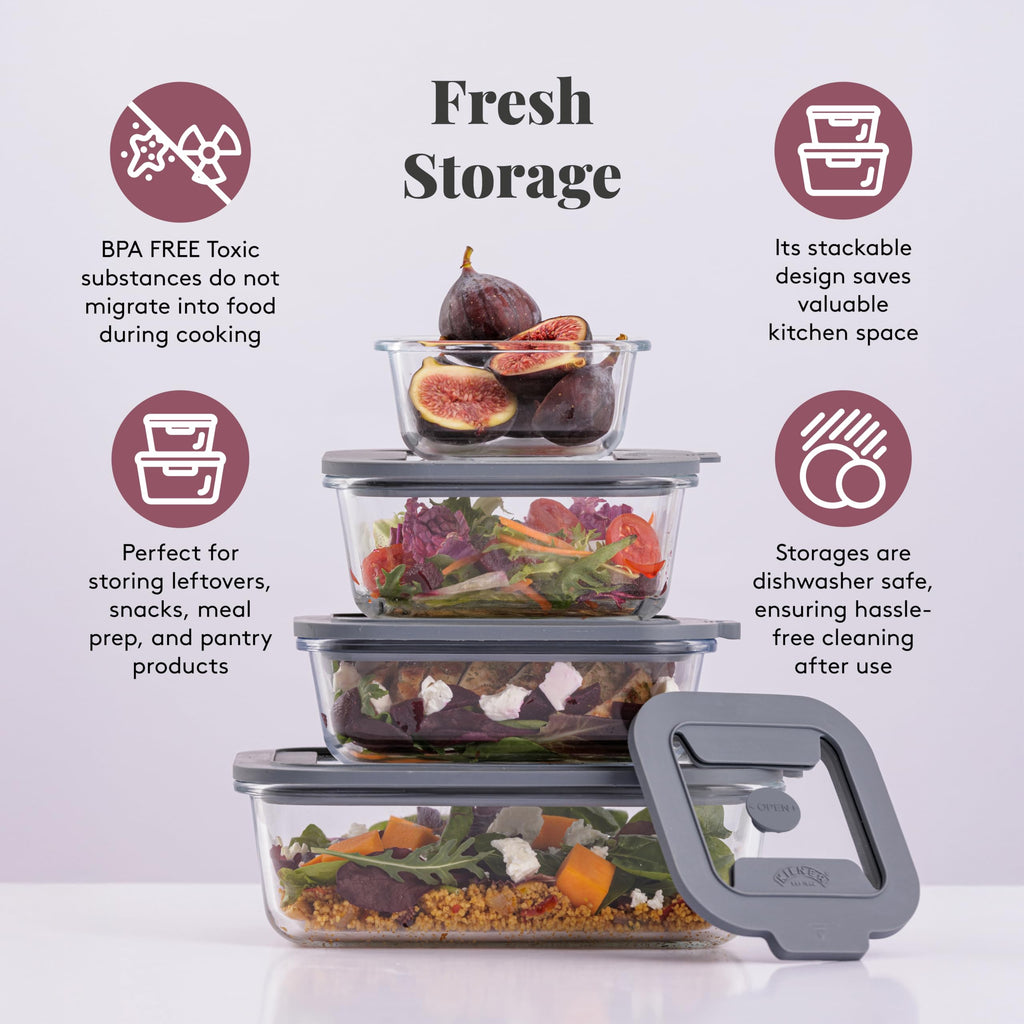 Kilner Fresh Storage Glass Containers
