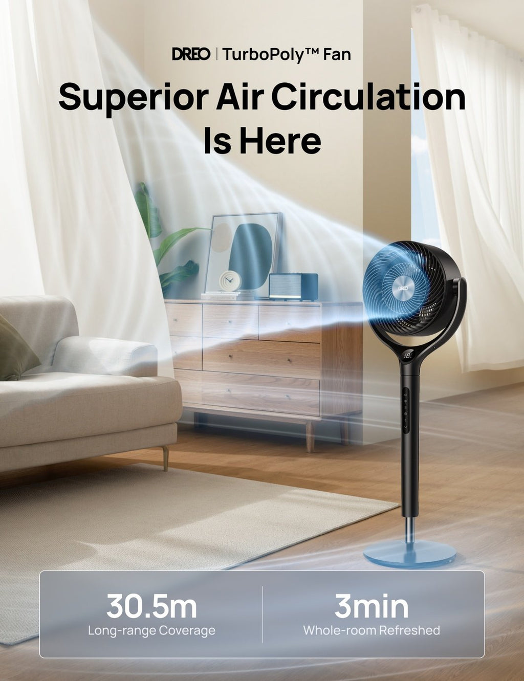Dreo TurboPoly Circulating Fan 362