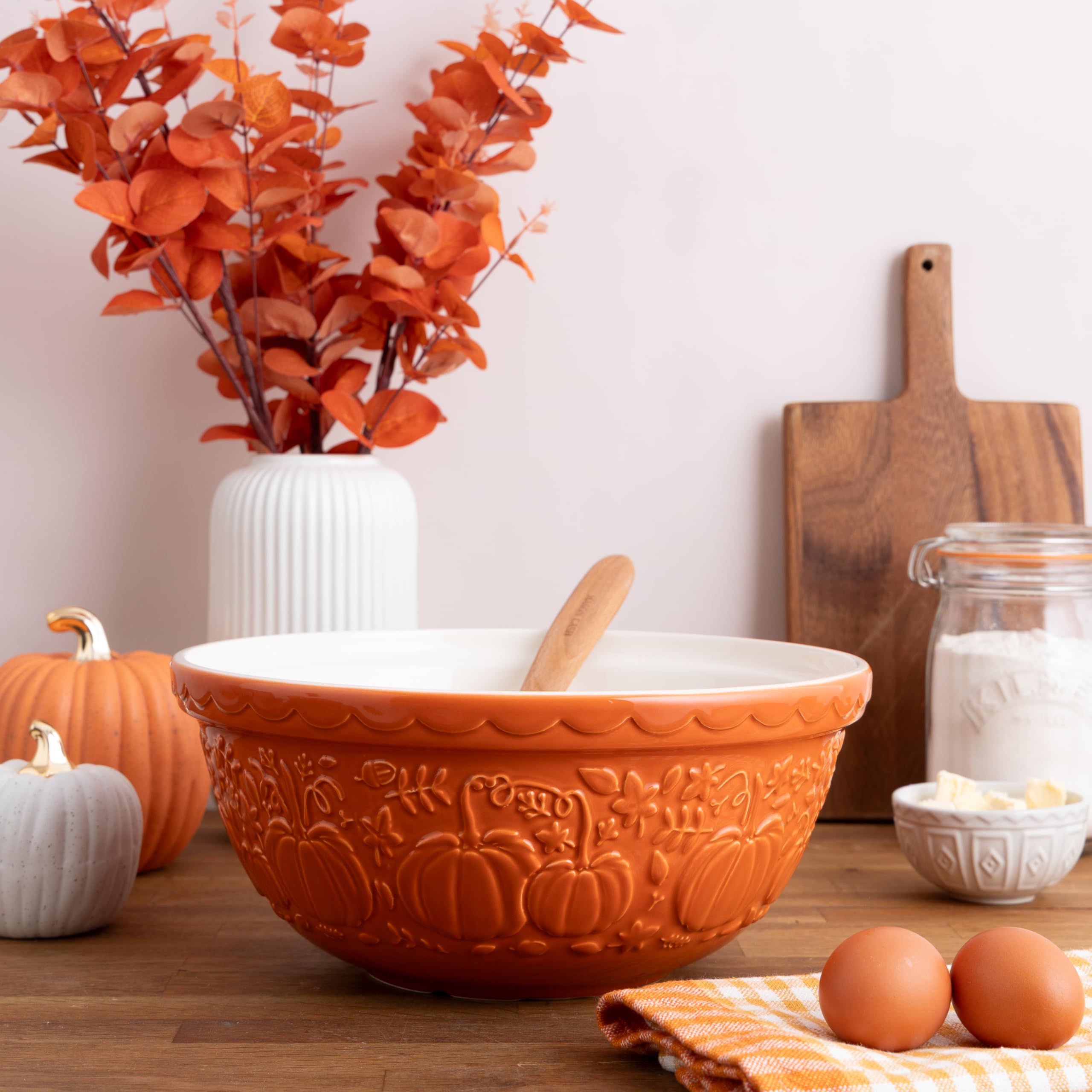 Mason Cash Pumpkin Patch Orange Mixing Bowl | LIMITED EDITION